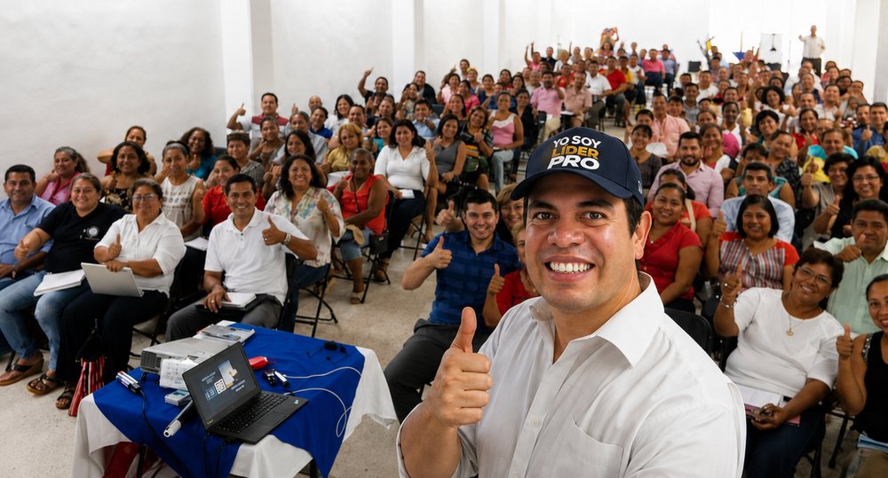 Tony Villanueva en capacitación en vivo